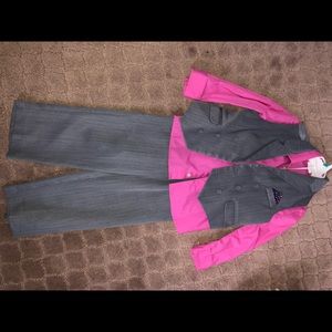 Young kids pink and grey suit